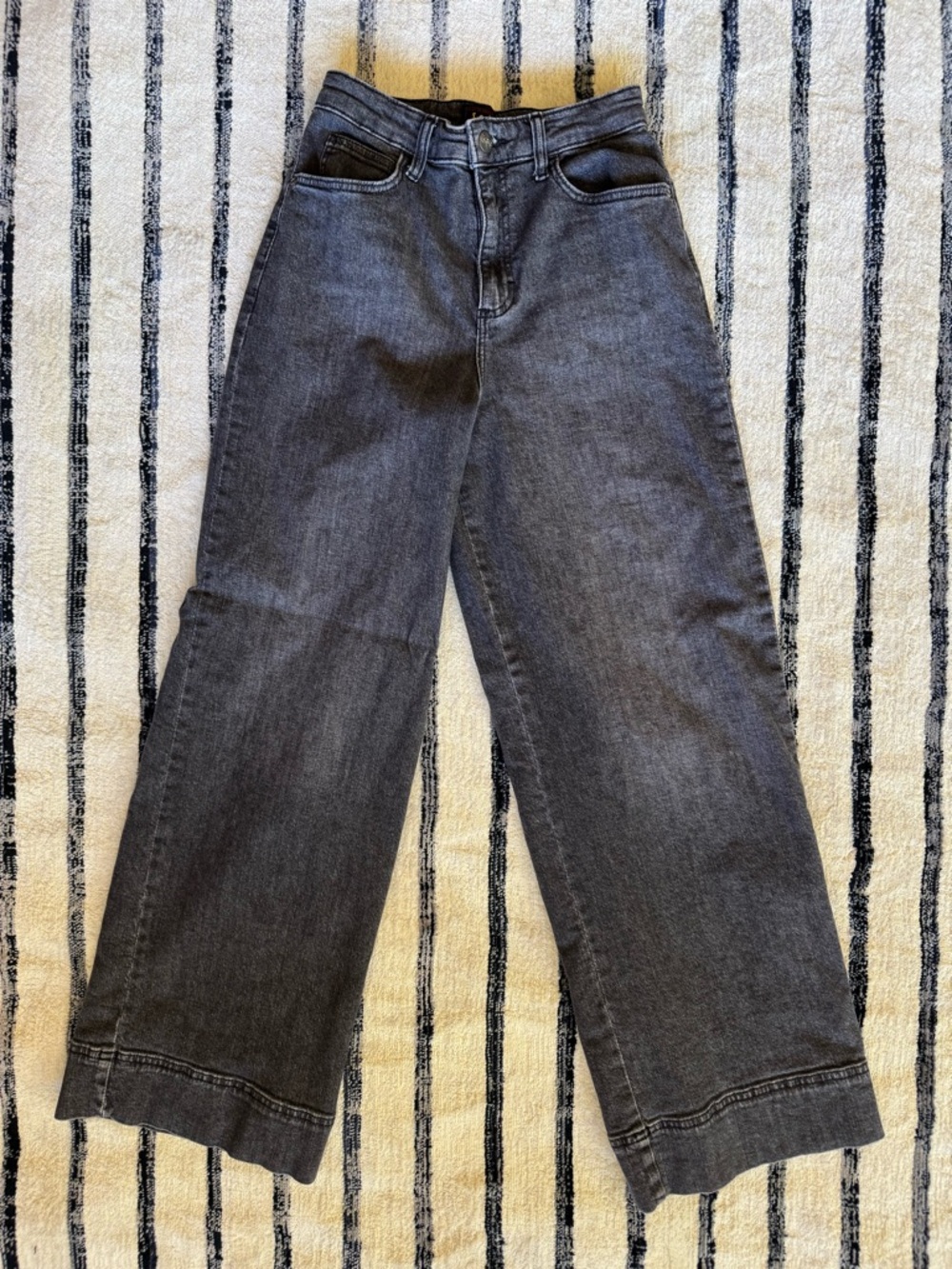 Lee Super High Rise Wide Leg Women’s Jeans - Charcoal Gray